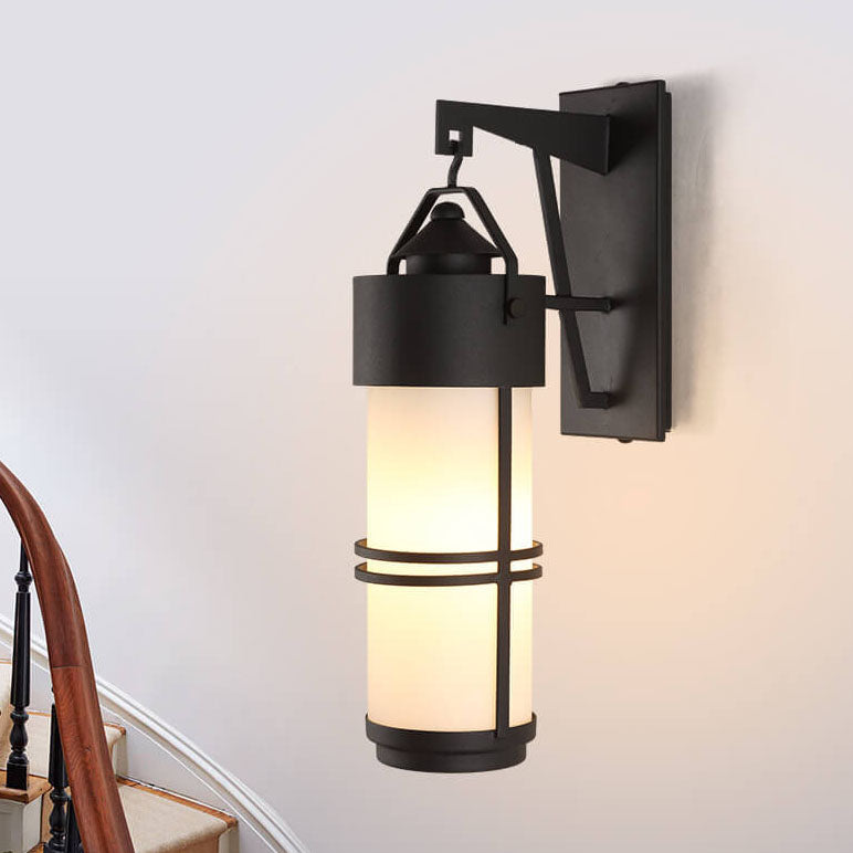 European Iron Outdoor Waterproof 1-Light Wall Sconce Lamp