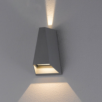 Trapezoidal Silicone PVC Lens LED Outdoor Wall Sconce Lamp