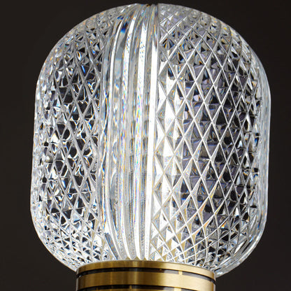 Luxury Glass Oval Copper Base 1-Light Wall Sconce Lamp