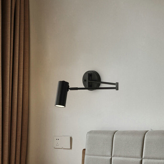 Folding Long Pole Rocker 1-Light Wall Sconce Lamp
