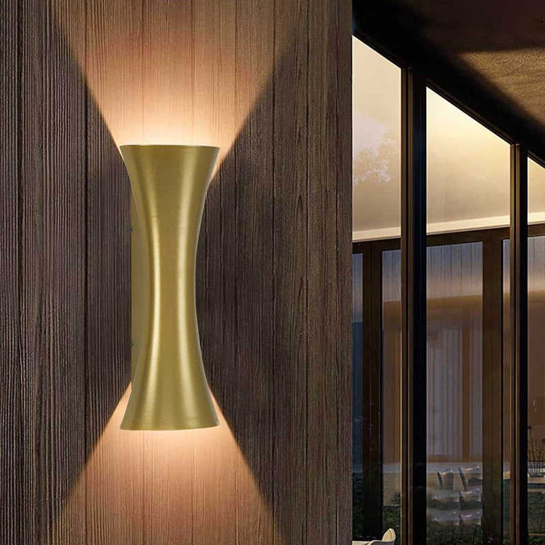 Waterproof Illuminated Aluminum Lens LED Wall Sconce Lamp