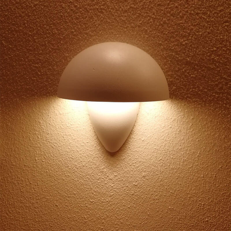 Waterproof Aluminum Mushroom LED Outdoor Wall Sconce Lamp