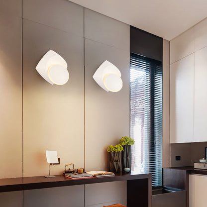 Scandinavian Square Base Aluminum Acrylic Wall Sconce Lamp