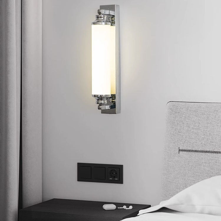 Minimalist Electroplated Iron Cylinder LED Wall Sconce Lamp