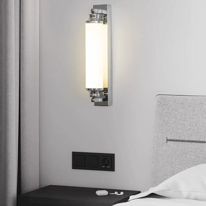 Minimalist Electroplated Iron Cylinder LED Wall Sconce Lamp