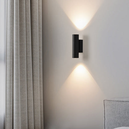 Minimalist Cylinder Iron Aluminum LED Wall Sconce Lamp