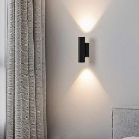 Minimalist Cylinder Iron Aluminum LED Wall Sconce Lamp