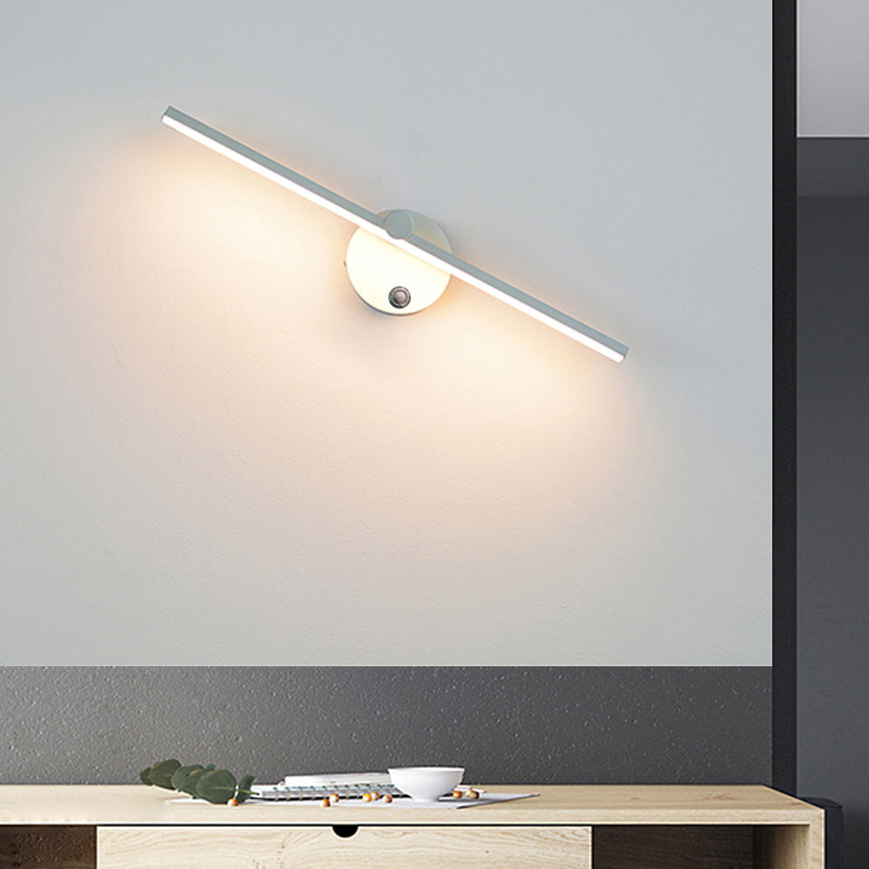 Aluminum LED Rotatable Touch Dimmer Wall Sconce Lamp