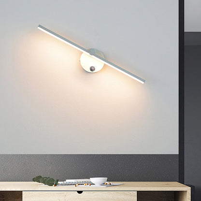 Aluminum LED Rotatable Touch Dimmer Wall Sconce Lamp