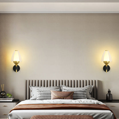 Round Trapezoidal Iron Acrylic LED Wall Sconce Lamp