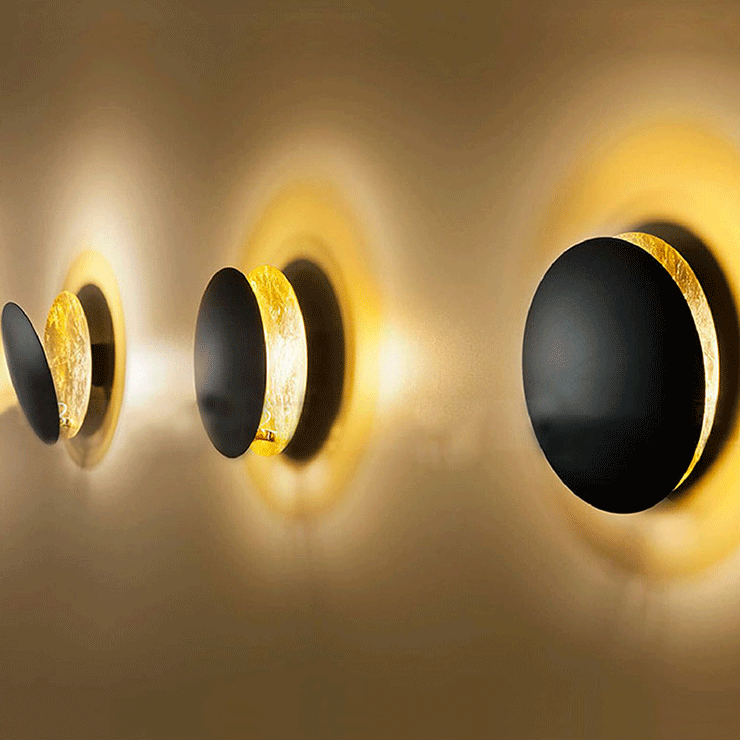 Modern Simplicity Alloy Round LED Wall Sconce Lamp