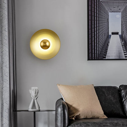 Macaron Flying Saucer Hardware LED Wall Sconce Lamp