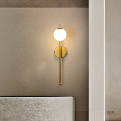Acrylic Shade Iron Aluminum 1-Light Wall Sconce Lamp