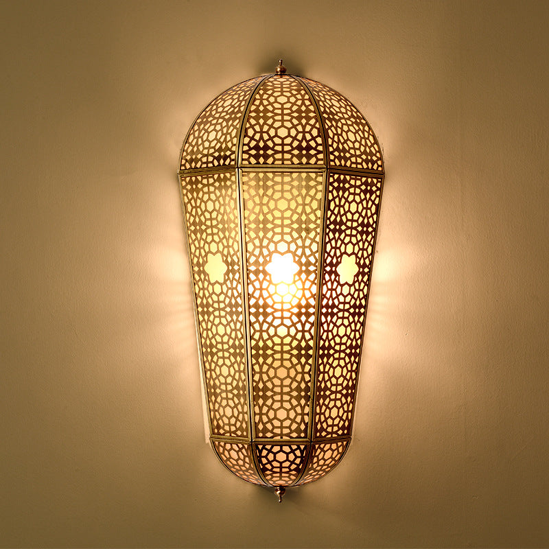 Full Out Semi-cone Shade PVC 1-Light Wall Sconce Lamp