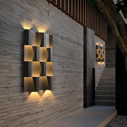 Waterproof Stainless Steel Rectangular LED Wall Sconce Lamp