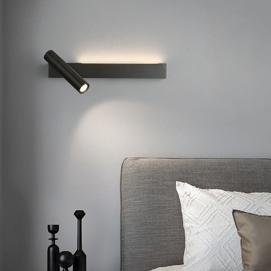 Luxury Rectangle Cylinder Full Copper LED Wall Sconce Lamp