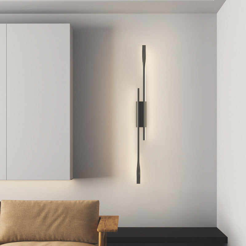 Aluminum Straight Line Silicone LED Wall Sconce Lamp