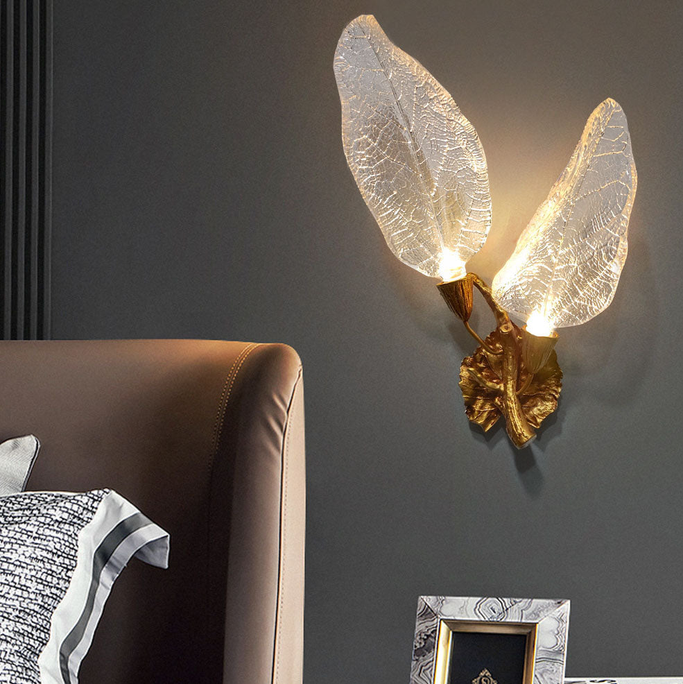 Light Luxury All-Copper Resin 2/3-Light Wall Sconce Lamp