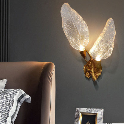 Light Luxury All-Copper Resin 2/3-Light Wall Sconce Lamp