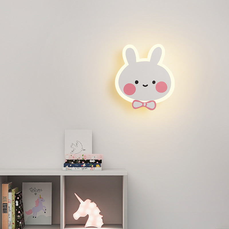 Acrylic Fairy Astronaut Iron LED Kids Wall Sconce Lamp