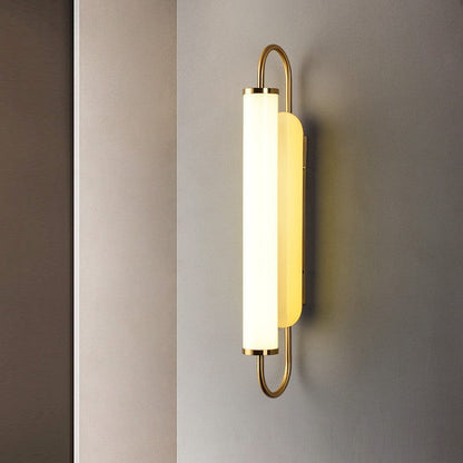 Nordic Iron Acrylic Cylinder Strip LED Wall Sconce Lamp
