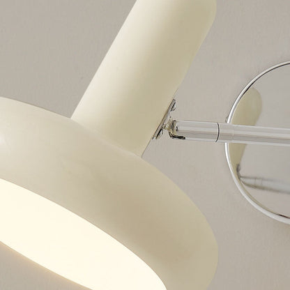 Simplicity Wrought Iron Disc 1-Light Wall Sconce Lamp