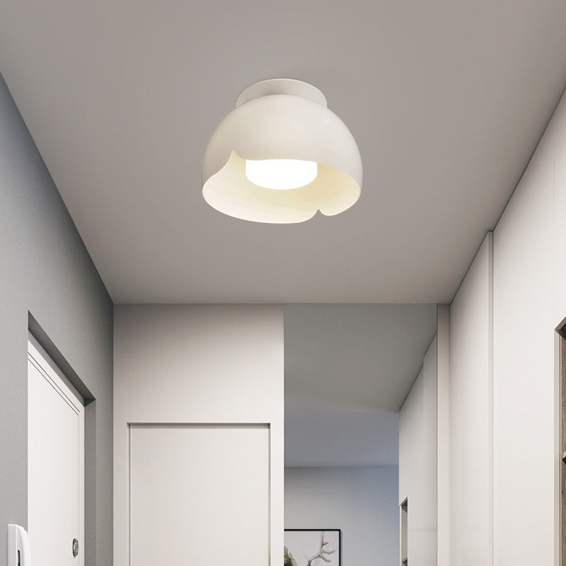 Pure White Iron LED Wall Sconce Lamp Flush Mount Lighting