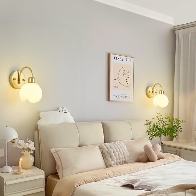 Modern Simplicity Iron ABS Flower 1-Light Wall Sconce Lamp