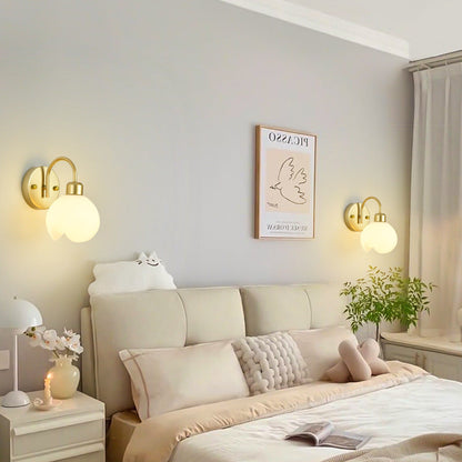 Modern Simplicity Iron ABS Flower 1-Light Wall Sconce Lamp