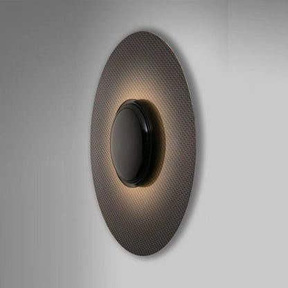 Contemporary Scandinavian Round Iron LED Wall Sconce Lamp