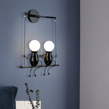 Creative Iron Children's Ball 2-Light Wall Sconce Lamp