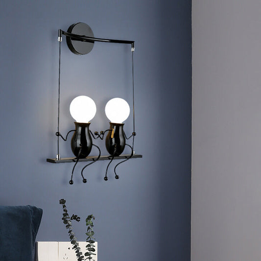 Creative Iron Children's Ball 2-Light Wall Sconce Lamp