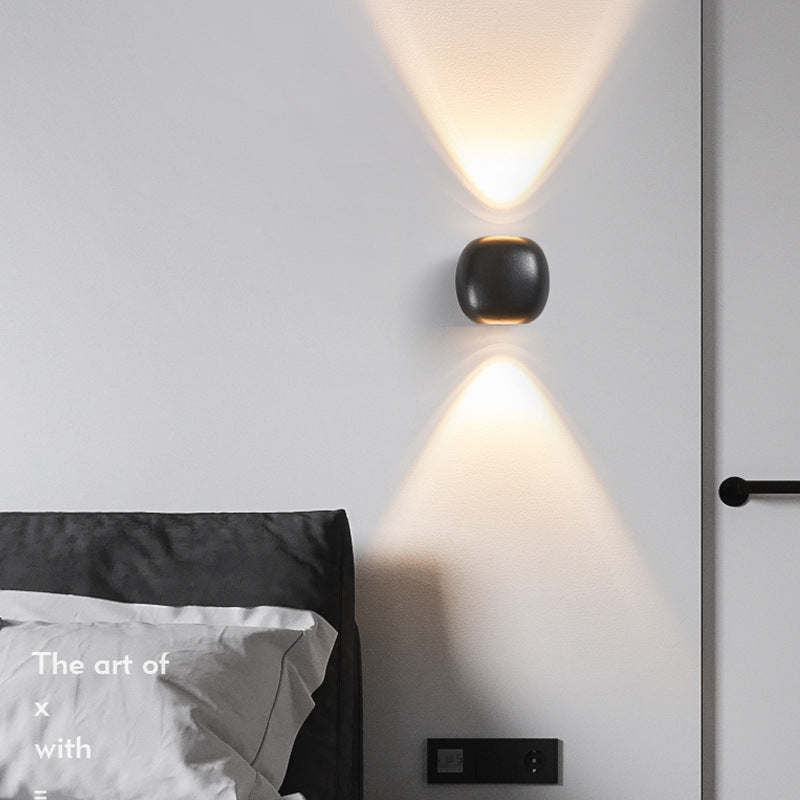 Modern Simplicity Aluminum Spherical LED Wall Sconce Lamp