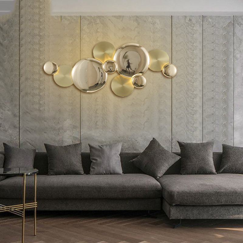 Modern Luxury Metal Round LED Wall Sconce Lamp