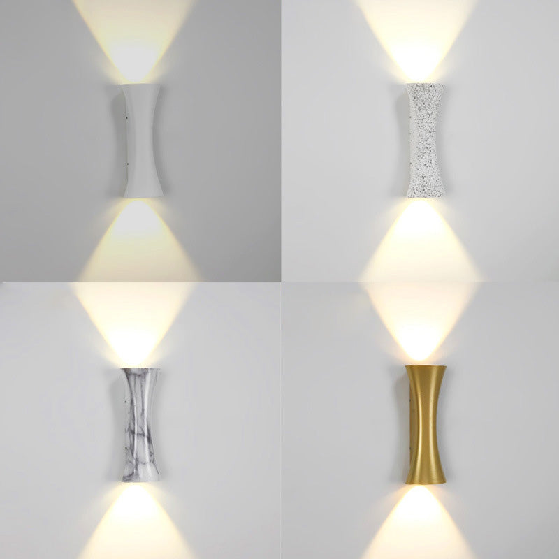 Waterproof Illuminated Aluminum Lens LED Wall Sconce Lamp