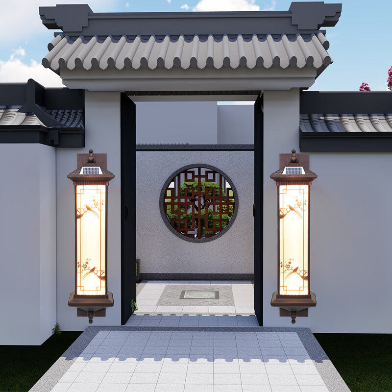 Chinese Aluminum Glass Solar LED Wall Sconce Lamp
