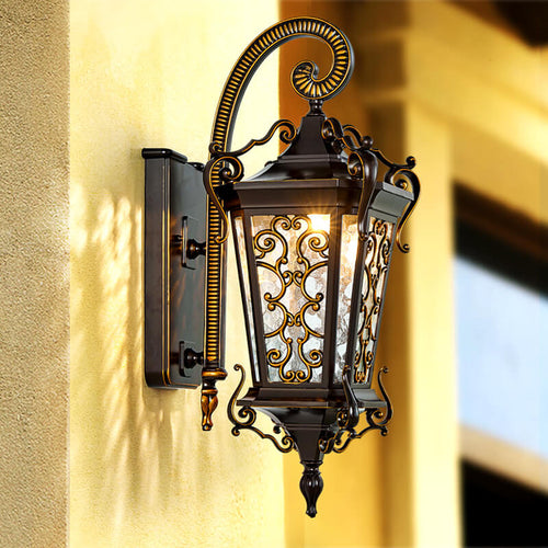 Iron Waterproof Outdoor Indoor 1-Light Wall Sconce Lamp
