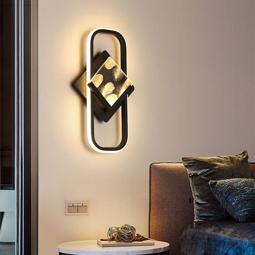 Rectangle Square Aluminum Acrylic LED Wall Sconce Lamp