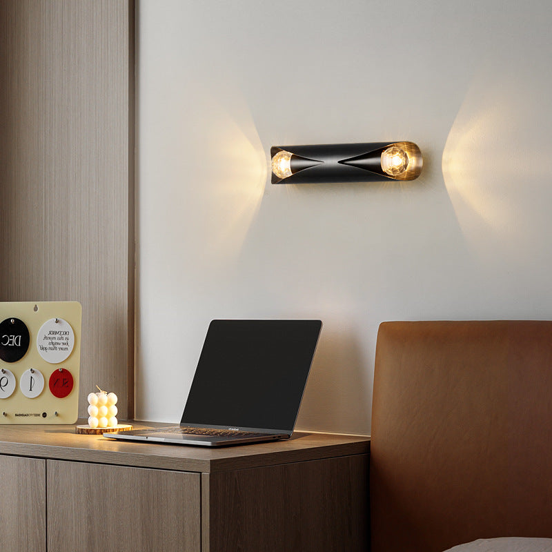 Light Luxury Long All Copper 2-Light Wall Sconce Lamp