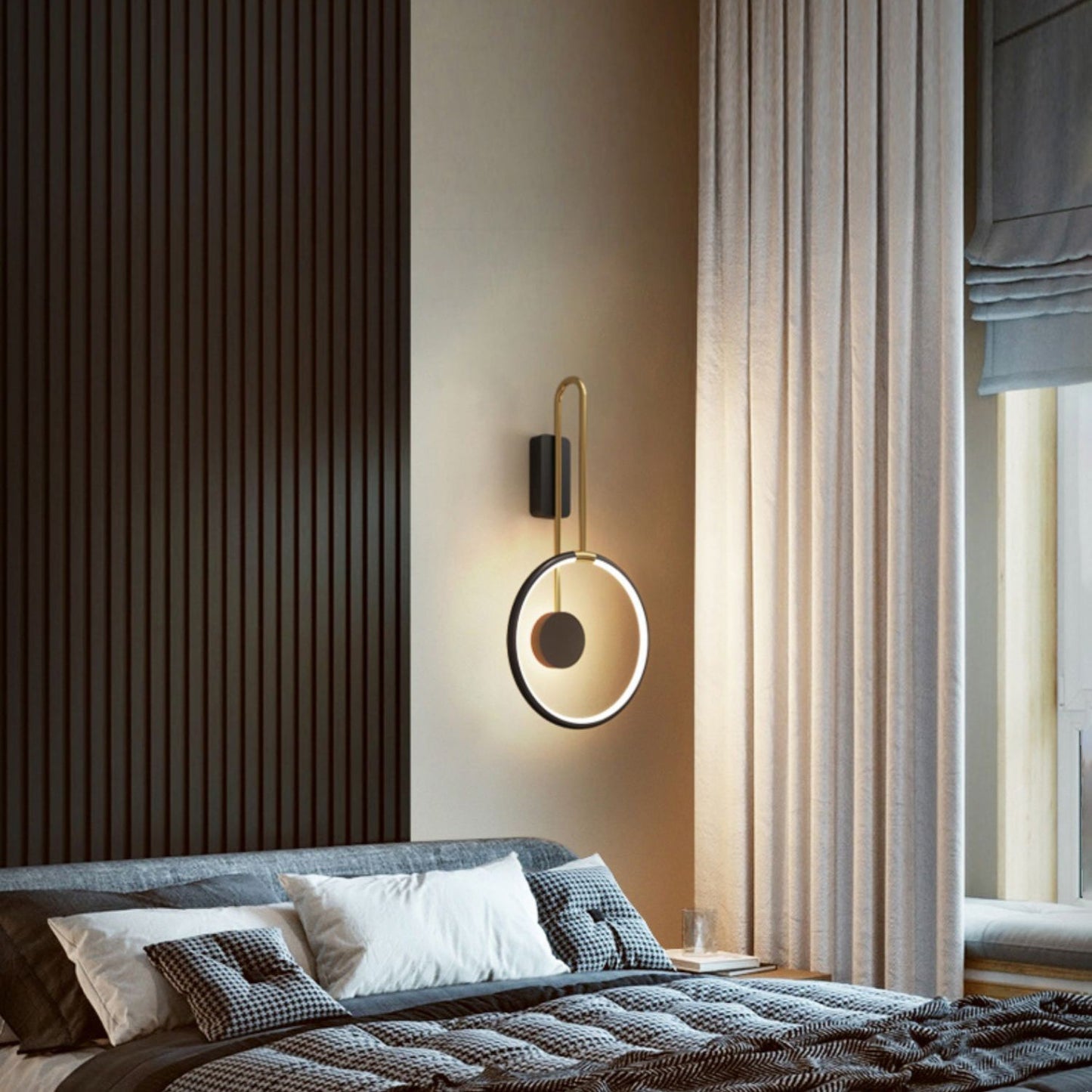 Simplicity Circle Ring Silicone Strip LED Wall Sconce Lamp