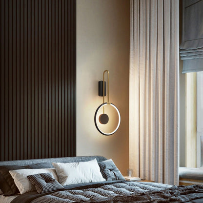 Simplicity Circle Ring Silicone Strip LED Wall Sconce Lamp