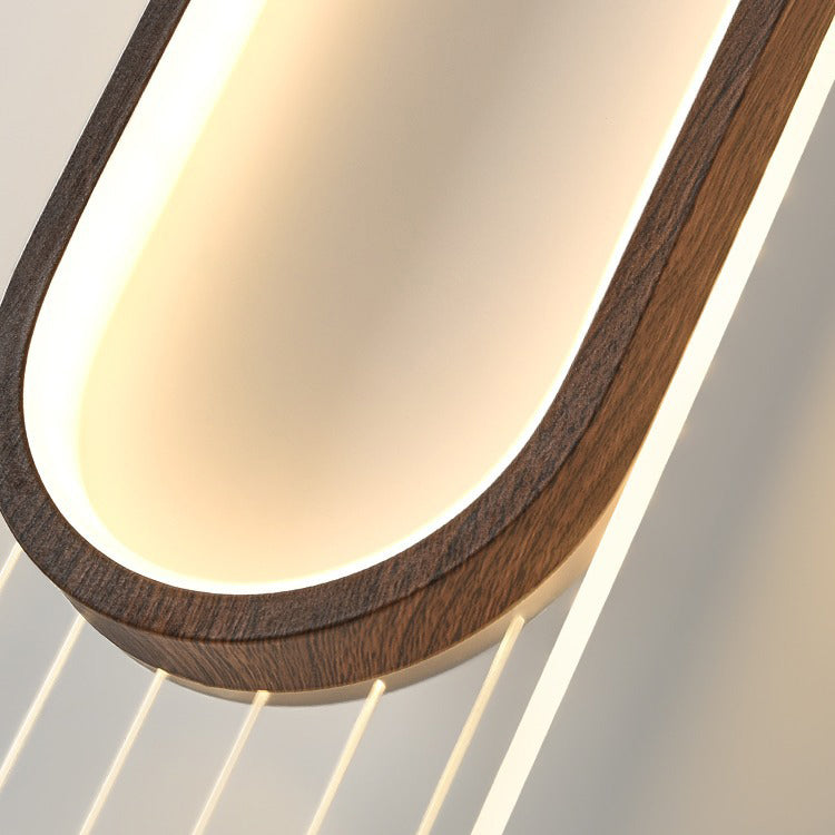 Simplicity Grille Ellipse Shade LED Wall Sconce Lamp