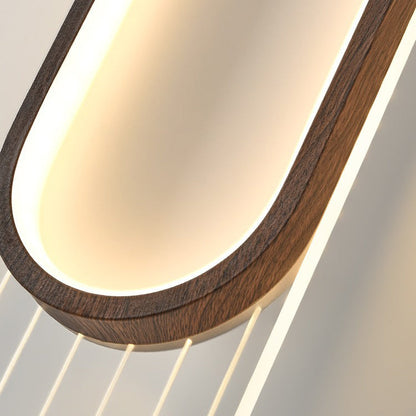 Simplicity Grille Ellipse Shade LED Wall Sconce Lamp