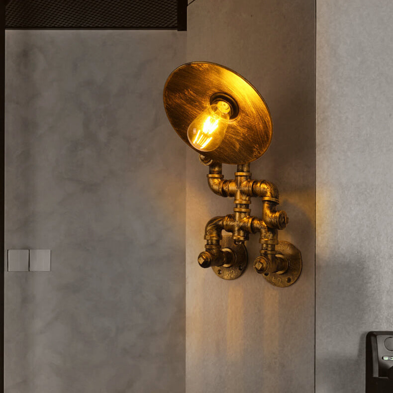 Retro Iron Robot Design 1- Light Wall Sconce Lamp