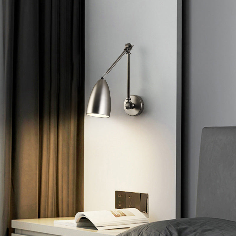 Industrial Swingable Cone Metal 1-Light Wall Sconce Lamp