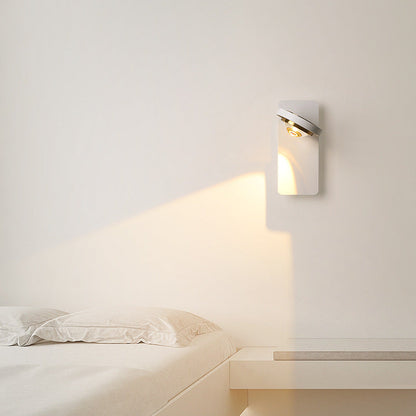 Round Iron Aluminum Rotatable LED Wall Sconce Lamp
