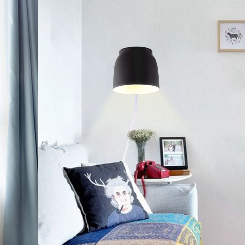 Solid Color Rotatable Iron 1-Light Wall Sconce Lamp