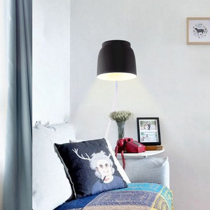 Solid Color Rotatable Iron 1-Light Wall Sconce Lamp