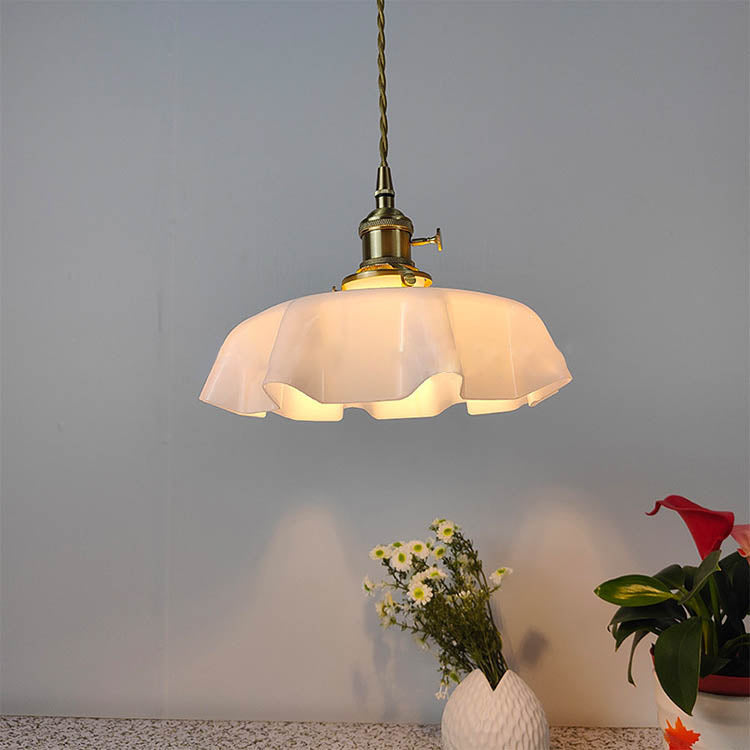 Traditional Petal Pendant Light