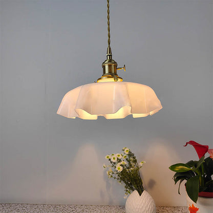 Traditional Petal Pendant Light